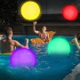 YOUYIKE Pelotas de Playa Inflables, Bolas de Playa, Pelotas de Playa LED de 40 CM, con Control Remoto por Infrarrojos, para