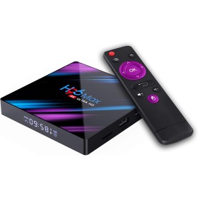 Xilibod H96Max Android 10.0 TV Box 2GB RAM 16GB ROM Mali 450 RK3318 Quad Core 64bit Cortex A53 2.4GHz/5GHz WiFi 100M DLAN Smart