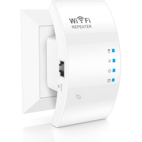 Amplificador WiFi, 1800 Mbit/s, repetidor WiFi, Doble Banda, 4 Antenas giratorias 180°, conexión Ethernet, Amplificador WLAN de
