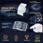 Amplificador WiFi, 1800 Mbit/s, repetidor WiFi, Doble Banda, 4 Antenas giratorias 180°, conexión Ethernet, Amplificador WLAN de