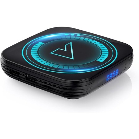 CHROX Android TV Box 12.0, V0NTAR Smart TV Box 4GB 64GB, Allwinner H618 Chip Compatible con 2.4G/5.8G Wifi6 1000M Ethernet LAN