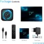 CHROX Android TV Box 12.0, V0NTAR Smart TV Box 4GB 64GB, Allwinner H618 Chip Compatible con 2.4G/5.8G Wifi6 1000M Ethernet LAN