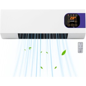 Genérico Aire acondicionado para dormitorio, Acondicionados de Pared de 2000W con Control Remoto | Pequeños suministros de