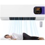 Genérico Aire acondicionado para dormitorio, Acondicionados de Pared de 2000W con Control Remoto | Pequeños suministros de