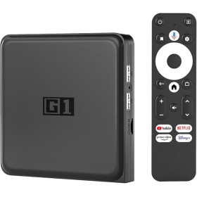 Android TV Box G1 4K HDR Smart Streaming Player | Reproductor | 4GB RAM | WiFi 6 USB LAN | Chromecast | Netflix | Prime Video |