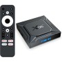 Android 14.0 TV Box 2025, LEFFOT M200 4K Ultra HD Caja Android TV, 4GB RAM + 64GB ROM, Smart TV Box with HDR10+, 2.4G & 5G WiFi,