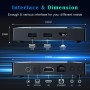 Android 14.0 TV Box 2025, LEFFOT M200 4K Ultra HD Caja Android TV, 4GB RAM + 64GB ROM, Smart TV Box with HDR10+, 2.4G & 5G WiFi,