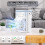 ANGFA - Aire acondicionado portátil, mini ventilador evaporativo de refrigeración con 3 velocidades y 3 niveles de