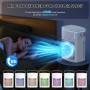ANGFA - Aire acondicionado portátil, mini ventilador evaporativo de refrigeración con 3 velocidades y 3 niveles de