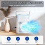 ANGFA - Aire acondicionado portátil, mini ventilador evaporativo de refrigeración con 3 velocidades y 3 niveles de