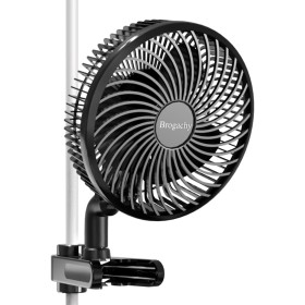 Brogachy Ventilador de crecimiento de 10 W con clip, Grow box con 10 velocidades,motor EC trifásico ventilador de clip para