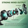 Brogachy Ventilador de crecimiento de 10 W con clip, Grow box con 10 velocidades,motor EC trifásico ventilador de clip para