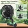 Brogachy Ventilador de crecimiento de 10 W con clip, Grow box con 10 velocidades,motor EC trifásico ventilador de clip para
