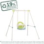 SMOBY Life, Columpio de Metal para Bebé, Asiento Seguro con Barra Antivuelco, Resistente a los Rayos UV, Optimo para Interior y