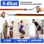 Fokky Gomas Elasticas Musculacion, Bandas Elasticas con 4 Niveles de Resistencia, Bandas Elasticas Musculacion con Anclaje de