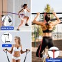 Fokky Gomas Elasticas Musculacion, Bandas Elasticas con 4 Niveles de Resistencia, Bandas Elasticas Musculacion con Anclaje de
