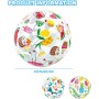 Dhqkqg Pelota de Playa Inflable, 3 Piezas Pelota de Playa Hinchable Beach, inflables de la Playa de Juguete de 35cm, Pelota de