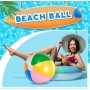 BBTO 5 Pelotas de Playa Hinchables de 60 cm Bola de Piscina Hinchable de Arcoíris Juguete de Pelota Inflable de Fiesta de Verano