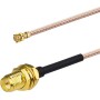 Bingfu Antena WiFi Doble Banda de 2,4 GHz 5,8 GHz + 25 cm Cable de Extensión U.FL IPEX MHF4 a RP-SMA Hembra + Soporte de Ranura