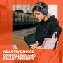 JBL Auriculares Tune 770 NC, auriculares circumaurales inalámbricos con cancelación de ruido adaptativa, Bluetooth y 70 horas de
