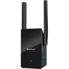 BrosTrend Repetidor WiFi 6 AX1500, Amplificador Señal WiFi con Puerto Ethernet Gigabit, Double Banda 5GHz y 2.4GHz WiFi Extender