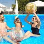SHJOEE 5 Piezas Pelotas De Playa Hinchable 60cm Color Pelotas De Agua Inflable Gigante con Lentejuelas para Adultos Niños