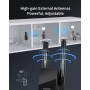 BrosTrend Repetidor WiFi 6 AX1500, Amplificador Señal WiFi con Puerto Ethernet Gigabit, Double Banda 5GHz y 2.4GHz WiFi Extender