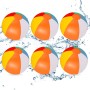 mizikuu 6 Piezas Pelota de Playa Hinchable, 25cm Colores Pelota de Agua Inflables Durabilidad Niños Adultos para Verano Juguetes