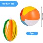 mizikuu 6 Piezas Pelota de Playa Hinchable, 25cm Colores Pelota de Agua Inflables Durabilidad Niños Adultos para Verano Juguetes