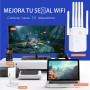 Repetidor WiFi, Nuevo 1200Mbps Amplificador Señal WiFi, Doble Banda 5GHz y 2.4GHz Amplificador WiFi con WPS, 6 Potentes Antenas