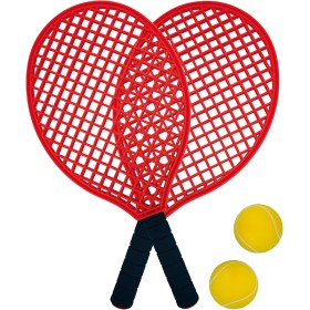 Schildköt Juego de Tenis de Playa 2 Raquetas, 2 Pelotas de Softball, en un Bolsillo de Malla Resellable, 970130