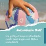 Momevo Beachbuddy - Pelota de agua de neopreno para niños, tamaño 2 (16 cm de diámetro), diseño de sirena