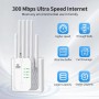 Repetidor WiFi,Amplificador señal WiFi Potente,6 Antenas,2 Puertos LAN,repetidores WiFii para el Hogar y la Oficina,Cobertura de