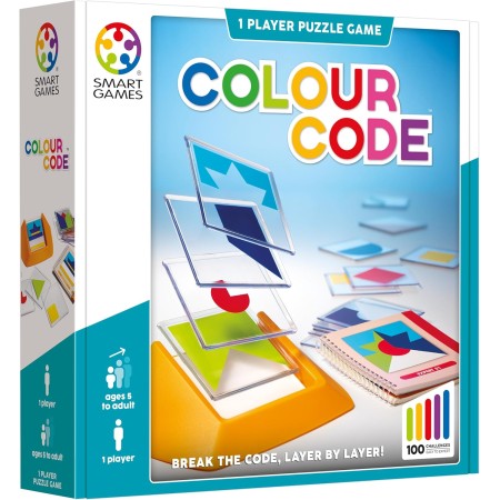 Smart Games - Colour Code, Puzzle Game with 100 Challenges, 5+ Years
