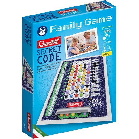 Quercetti - 1001 Secret Code - Educational Toy Board Game for Kids - Cracking Game