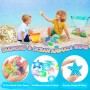 39Piezas Juguetes De Playa Con Cubo Plegable 2L, Pelota, Helados y Animales Marinos Moldes De Arena, Bolsa, Gemas, Juguetes Para