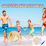 39Piezas Juguetes De Playa Con Cubo Plegable 2L, Pelota, Helados y Animales Marinos Moldes De Arena, Bolsa, Gemas, Juguetes Para