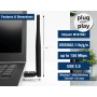 EDISION Adaptador WiFi EDI-Mega 2, Dongle USB MTK7601, 150Mbps, 2.4GHz Ajustable, Compatible Con Picco T265 Pro HD, Ping T2/C,