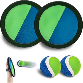 ZoneYan Juego de Lanzamiento y Captura de Pelota, Juego de Pelota para Niños, Juego de Pelotas Velcro, Adecuado para Piscina de