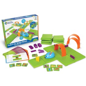 Learning Resources Code and Go, Conjunto de Actividades del ratón Robot, 10 cm