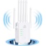 Repetidor WiFi, Amplificador WiFi, 6 Antenas Externas, Expandedor WiFi con Velocidades InaláMbricas De hasta 300 Mbps / 2,4 GHz,