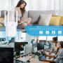 Repetidor WiFi, Amplificador WiFi, 6 Antenas Externas, Expandedor WiFi con Velocidades InaláMbricas De hasta 300 Mbps / 2,4 GHz,