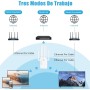 Repetidor WiFi, Amplificador WiFi, 6 Antenas Externas, Expandedor WiFi con Velocidades InaláMbricas De hasta 300 Mbps / 2,4 GHz,