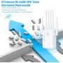 Repetidor WiFi, Amplificador WiFi, 6 Antenas Externas, Expandedor WiFi con Velocidades InaláMbricas De hasta 300 Mbps / 2,4 GHz,