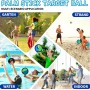 ZoneYan Juego de Lanzamiento y Captura de Pelota, Juego de Pelota para Niños, Juego de Pelotas Velcro, Adecuado para Piscina de