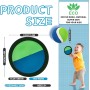 ZoneYan Juego de Lanzamiento y Captura de Pelota, Juego de Pelota para Niños, Juego de Pelotas Velcro, Adecuado para Piscina de