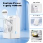 Aire Acondicionado Portatil con Pantalla, Climatizador Evaporativo 4 EN1 De 1000 Ml Tanque, con Mando, Mini Enfriador de Aire
