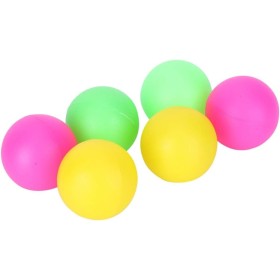 Pelotas de Playa, 6 Piezas de Pelotas de Raqueta de Playa Coloridas con Pelotas de Playa de Tres Colores, Pelotas de Repuesto de
