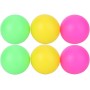 Pelotas de Playa, 6 Piezas de Pelotas de Raqueta de Playa Coloridas con Pelotas de Playa de Tres Colores, Pelotas de Repuesto de