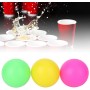 Pelotas de Playa, 6 Piezas de Pelotas de Raqueta de Playa Coloridas con Pelotas de Playa de Tres Colores, Pelotas de Repuesto de